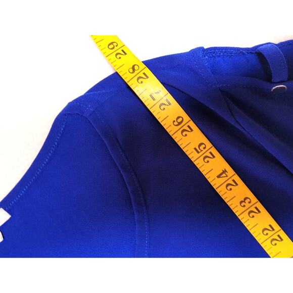 89th Madison Womens Top 3X Tunic Pullover Blue 3/4 Sleeve Arm Cutouts Minimalist - Picture 5 of 9